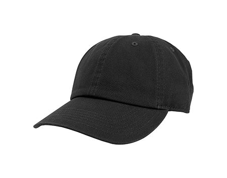 100% Cotton Polo Cap Black
